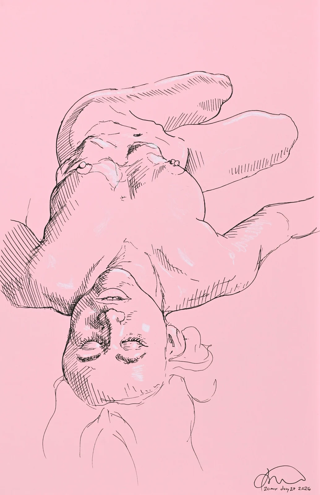 Seated portrait, front view by Riley Adamson
