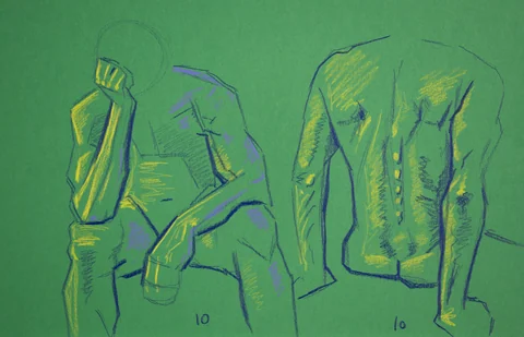 Gesture sheet, 2 poses