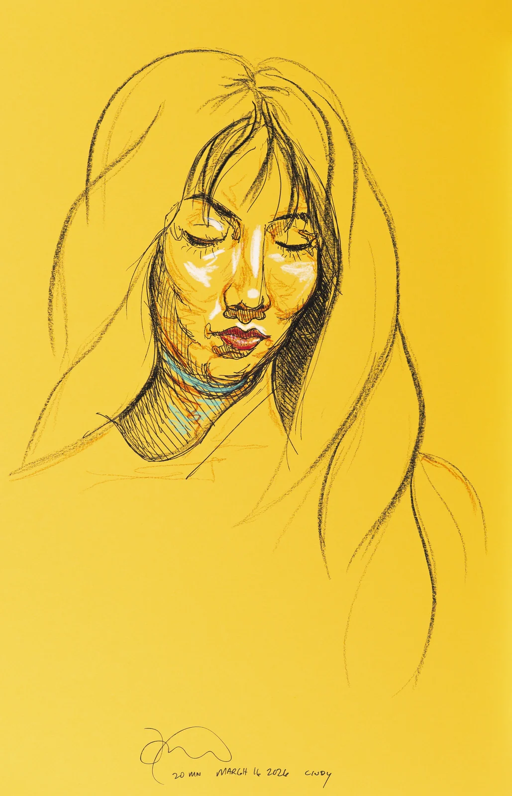 Seated portrait, front view by Riley Adamson