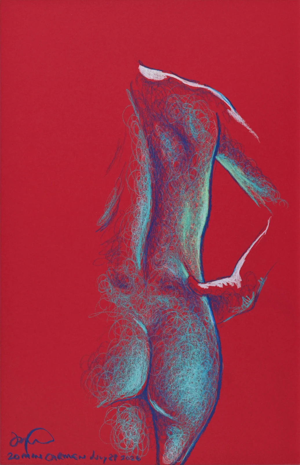 Standing figure, back view by Riley Adamson