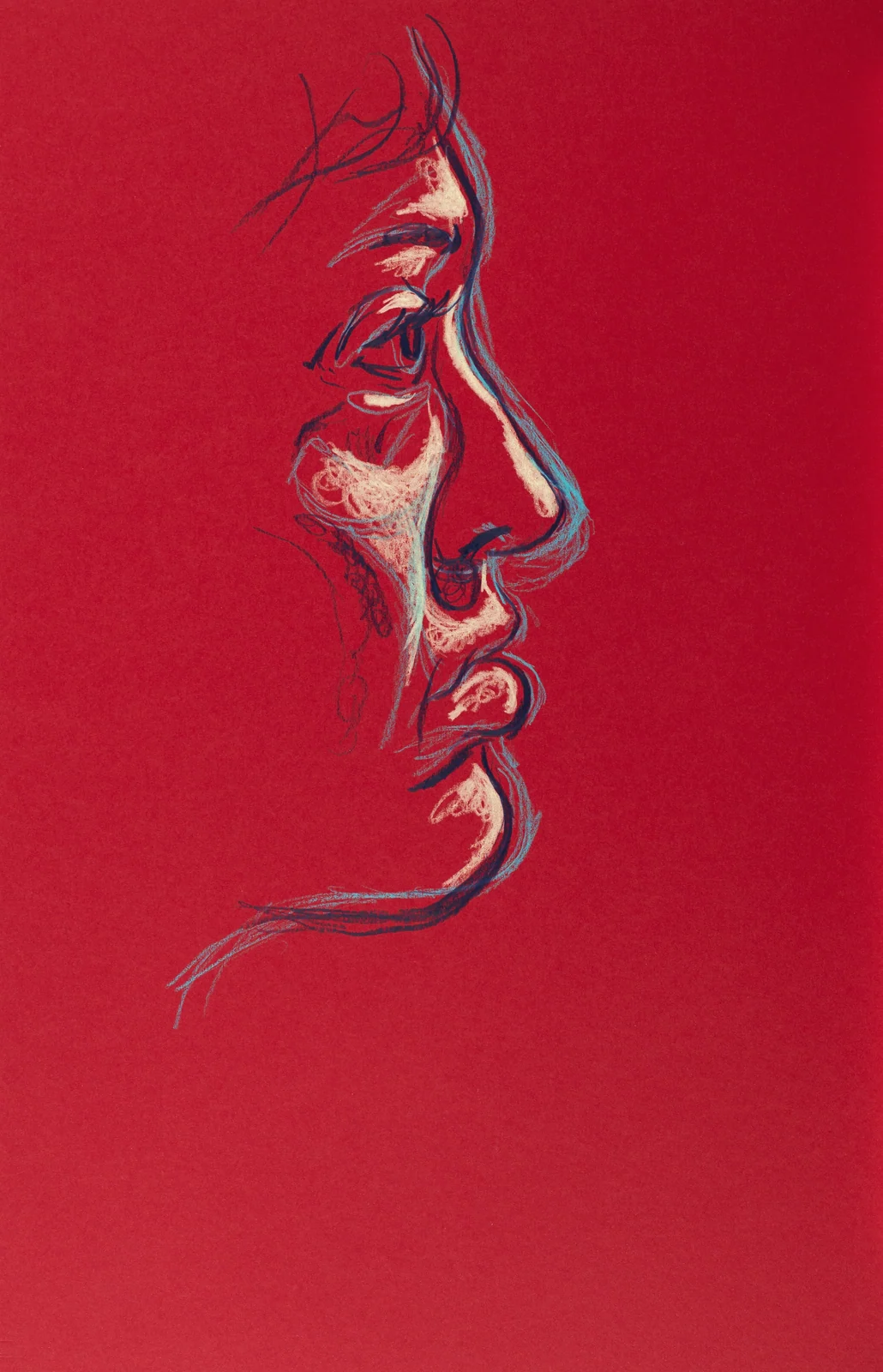 Figure drawing, side view by Riley Adamson