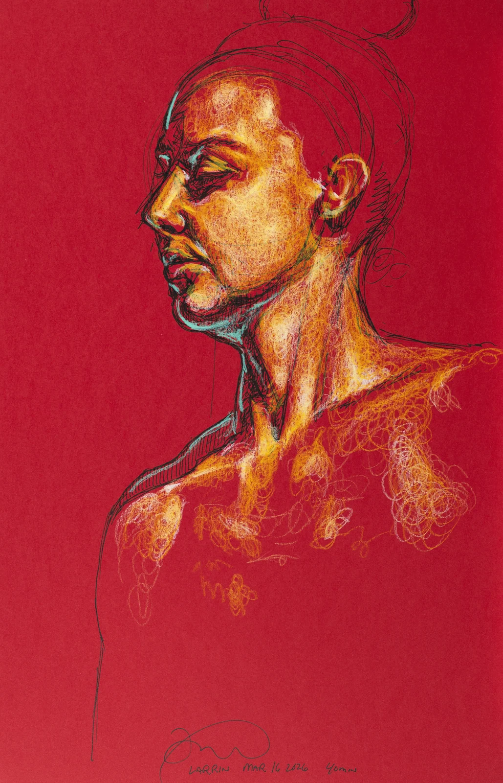 Portrait, side view by Riley Adamson