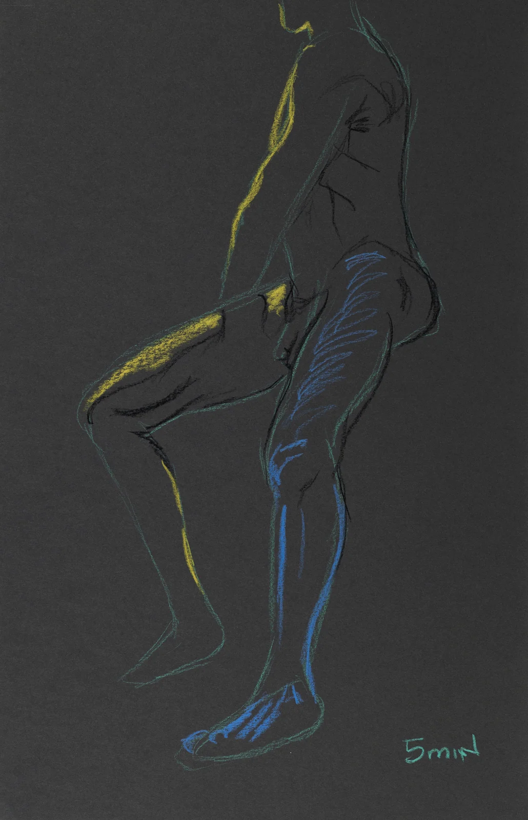 Standing figure, side view by Riley Adamson