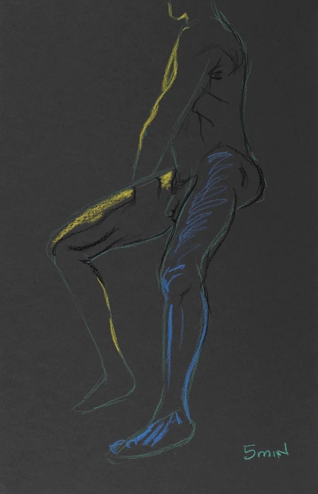Standing figure, side view by Riley Adamson