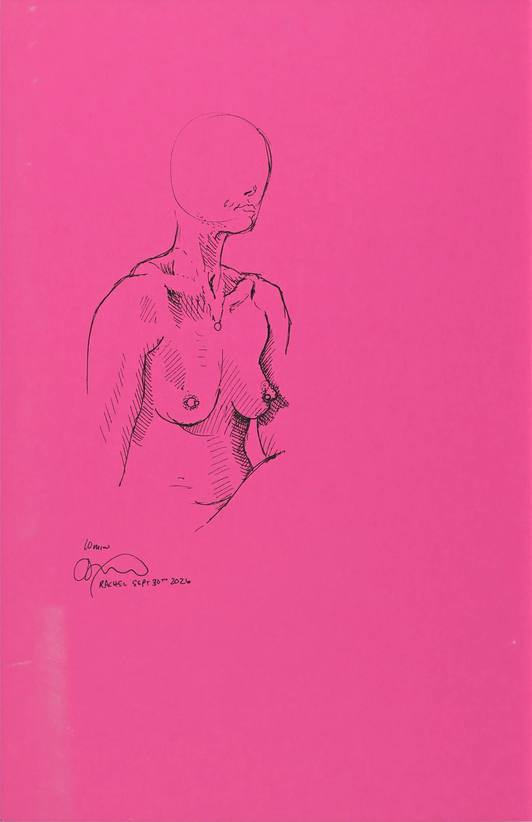 Figure drawing, front view by Riley Adamson