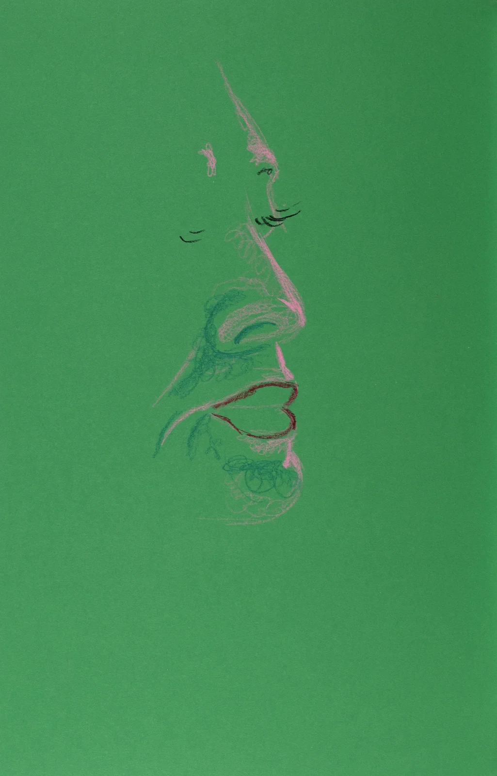 Figure drawing, side view by Riley Adamson
