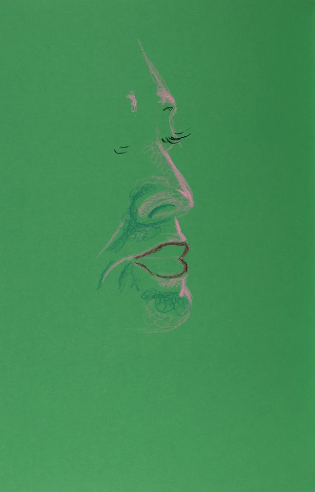 Figure drawing, side view by Riley Adamson