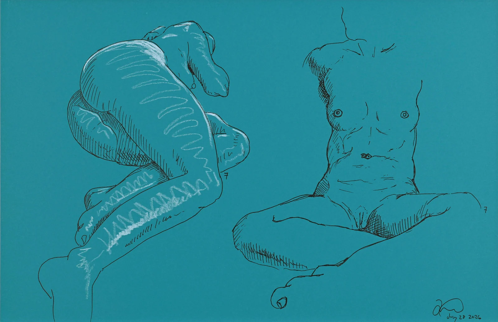 Figure drawing by Riley Adamson