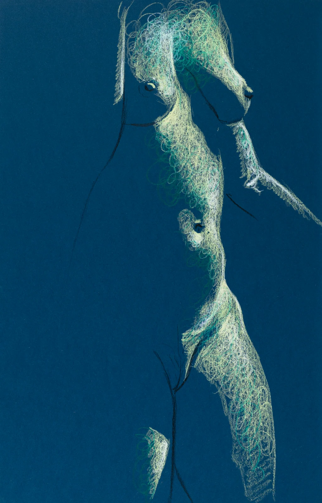 Standing figure, side view by Riley Adamson