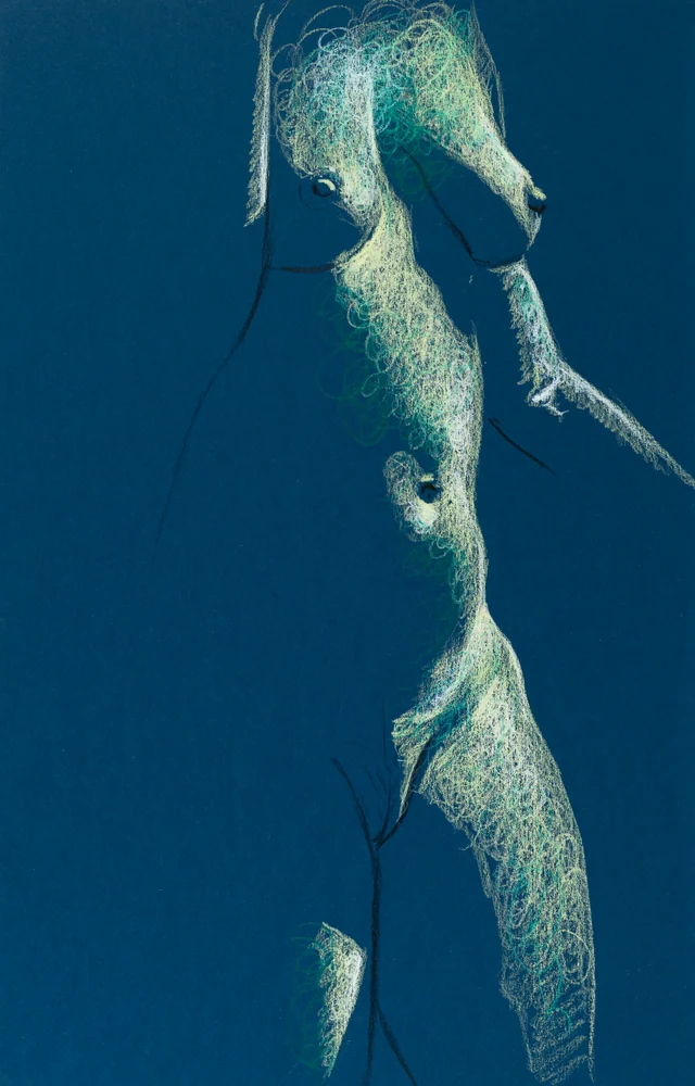 Standing figure, side view by Riley Adamson