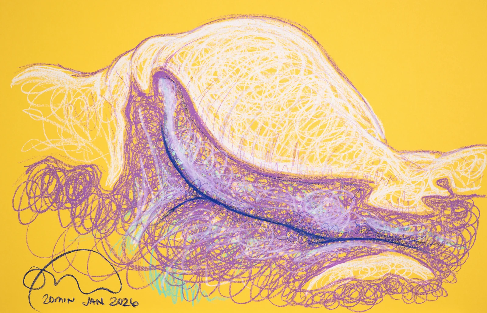 Lying-side figure, front view by Riley Adamson