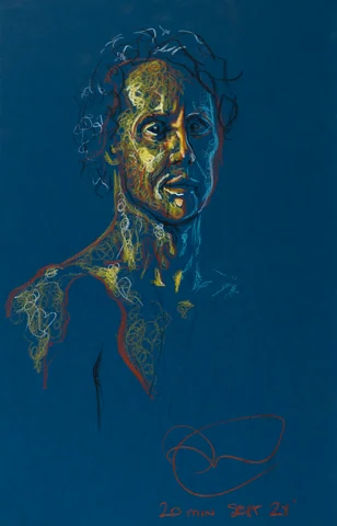 Seated portrait, front view