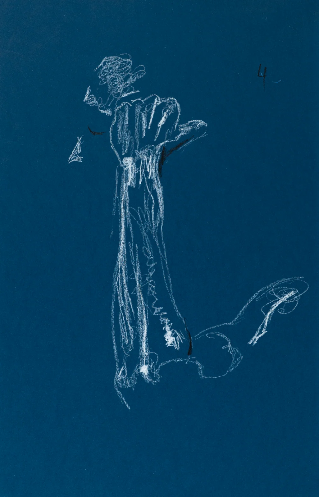 Seated figure, side view by Riley Adamson