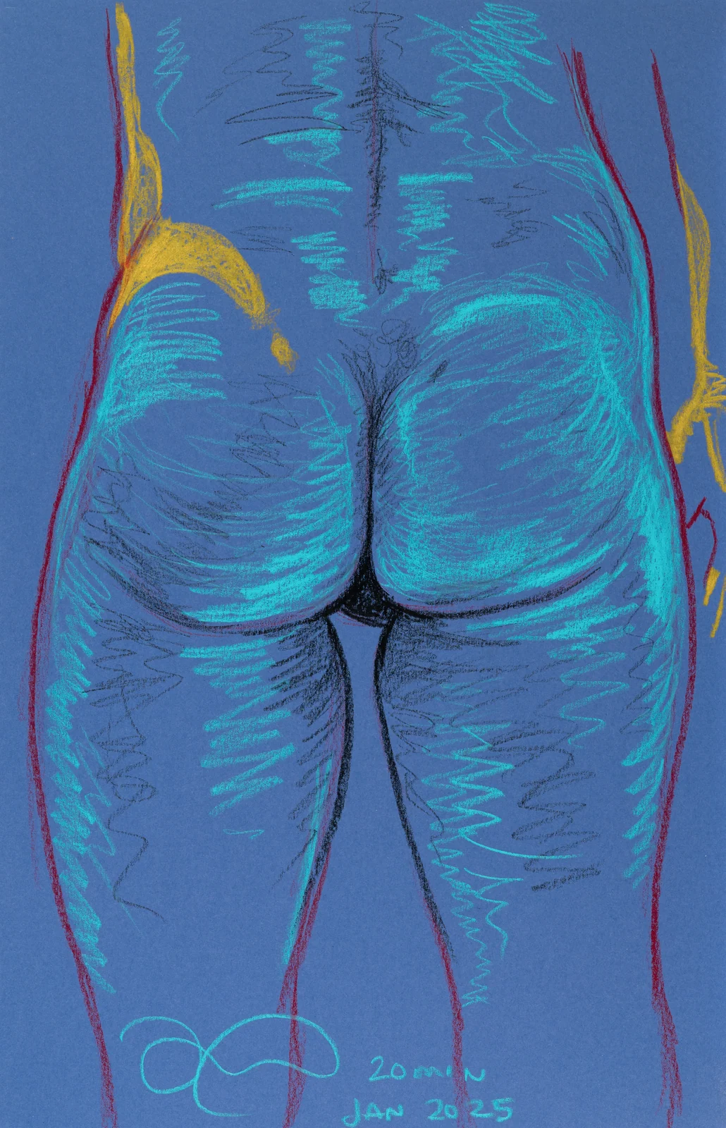 Standing figure, back view by Riley Adamson
