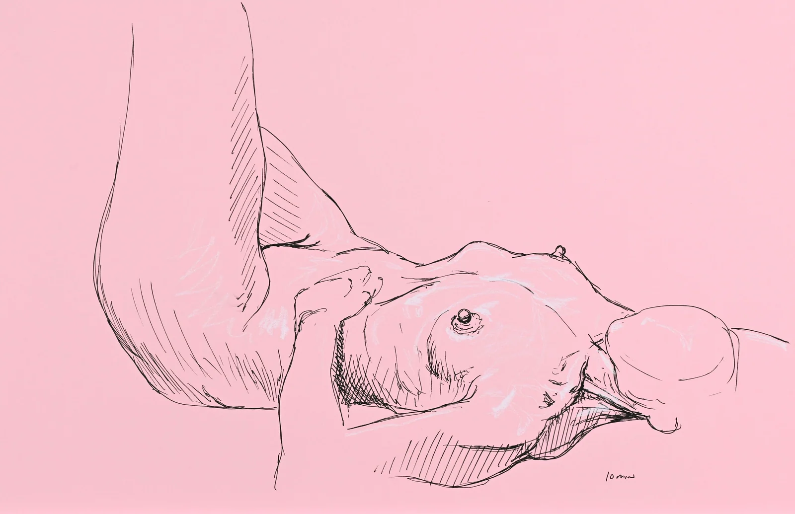 Lying-supine figure, front view by Riley Adamson