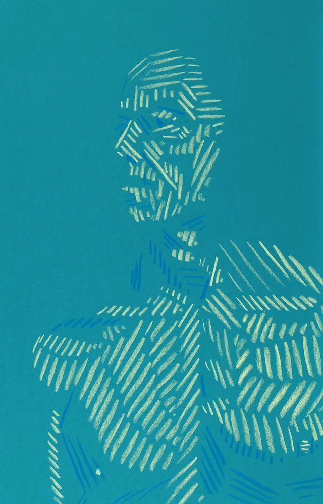Seated figure, front view by Riley Adamson
