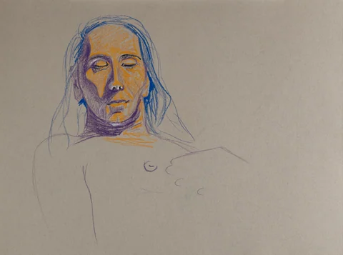 Figure drawing, front view