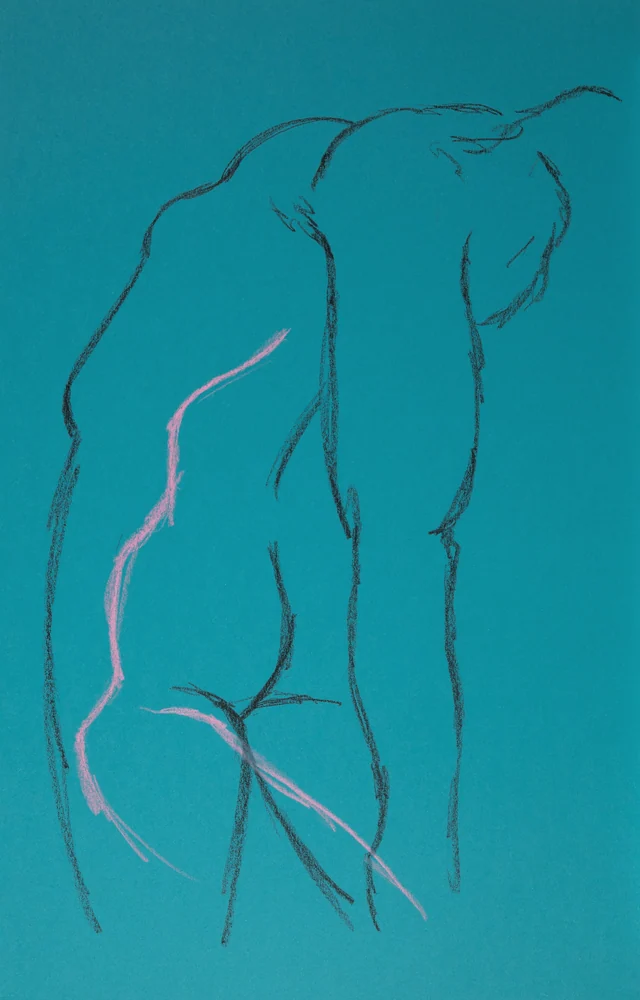 Standing figure, back view by Riley Adamson