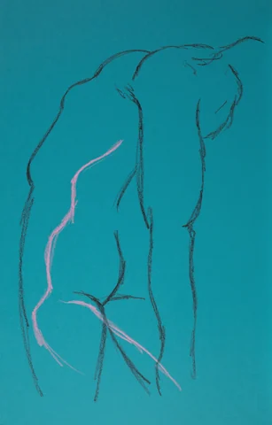 Standing figure, back view by Riley Adamson