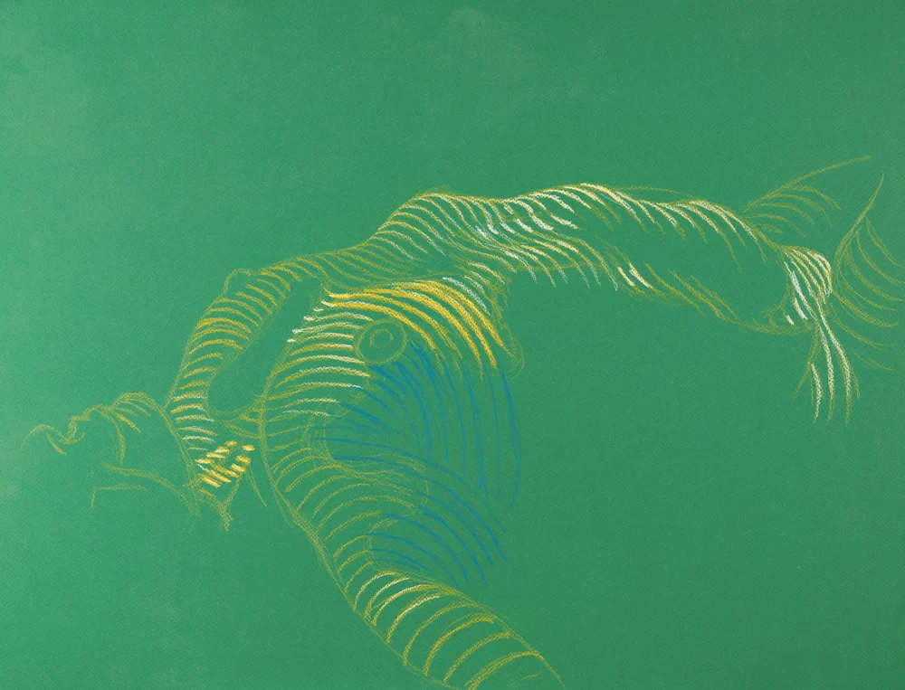 Lying-supine figure, side view by Riley Adamson