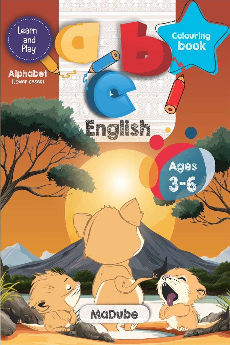 abc English colouring book cover