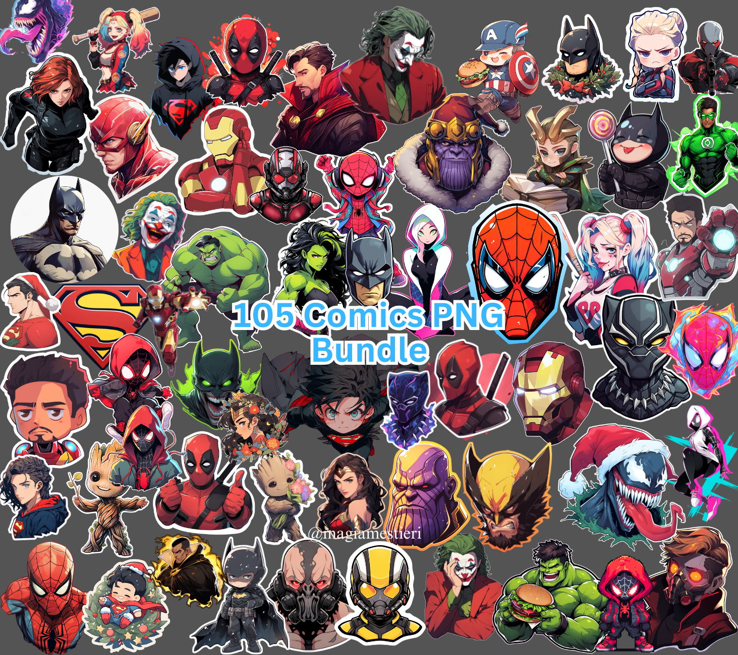 Superhero PNG Bundle