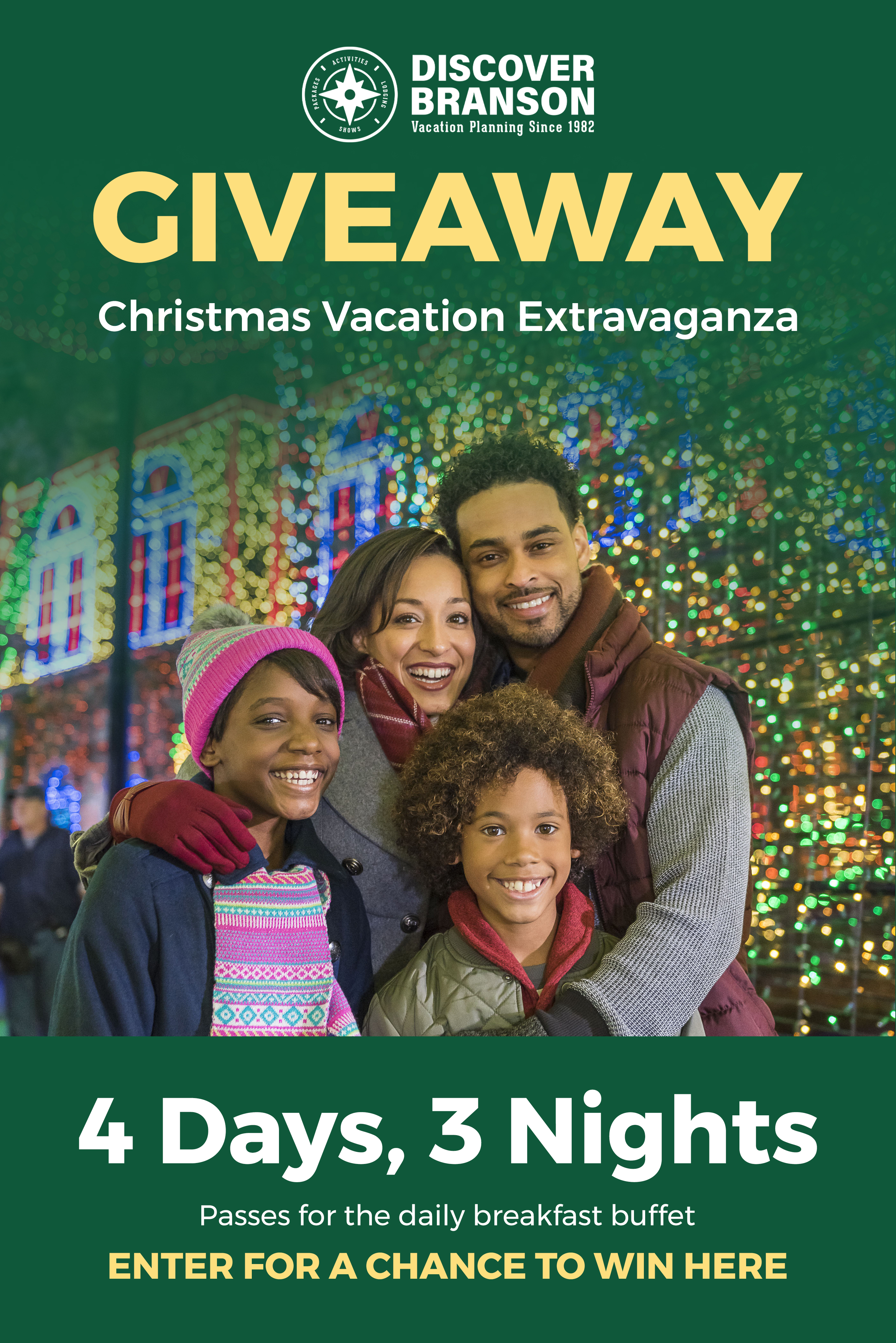 You can win a Branson, Missouri Christmas Vacation Extravaganza