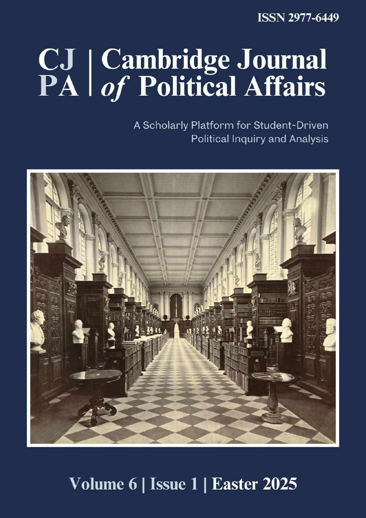 Cambridge Journal of Political Affairs gambar sampul