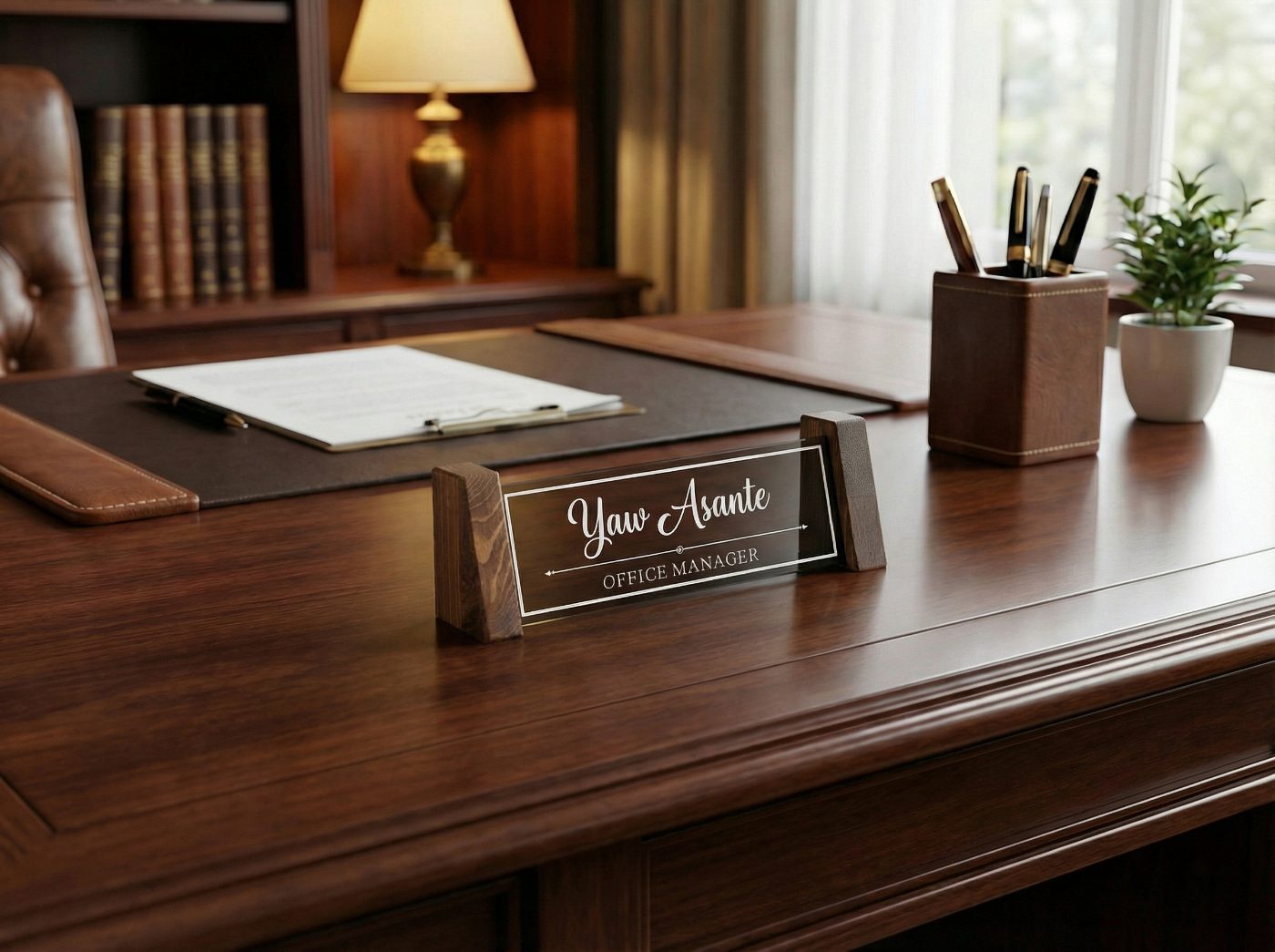 Executive Desk Name Plate