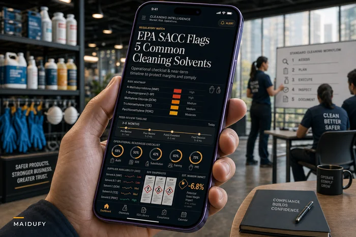 EPA chemical reviews of common solvents — a practical operations checklist for cleaning businesses