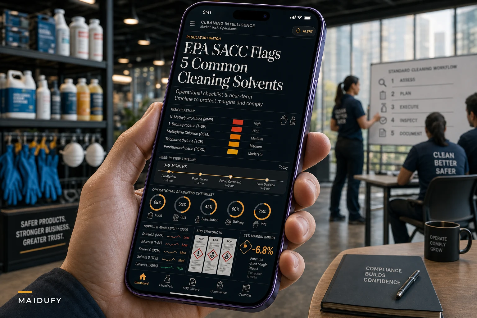 EPA chemical reviews of common solvents — a practical operations checklist for cleaning businesses