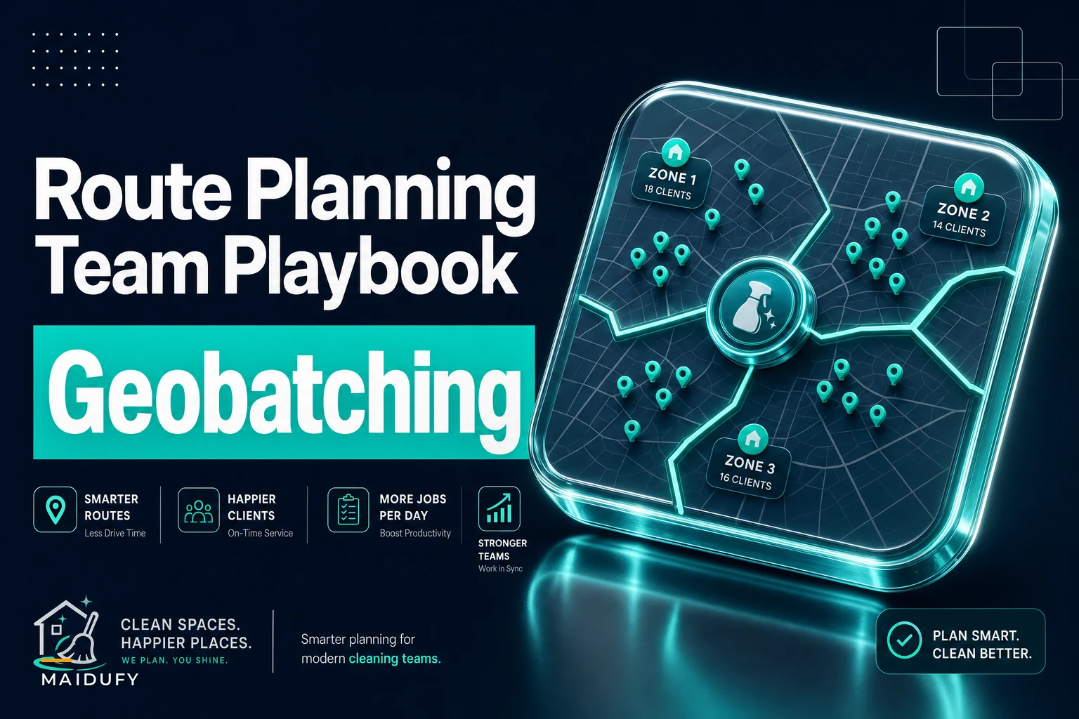 Manual route-planning playbook for small cleaning teams: geographic batching and simple heuristics to cut travel time