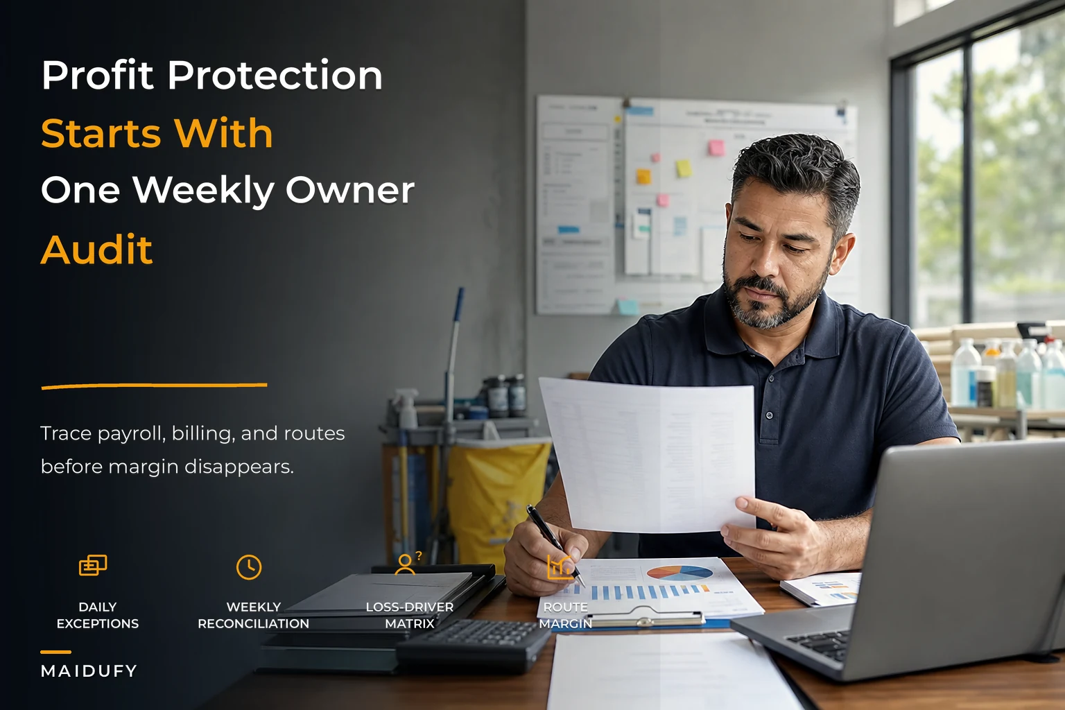 Owner-ready profit-protection audit for payroll, billing and routes