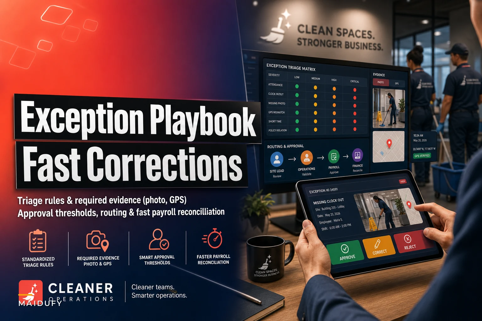 Payroll exception playbook: triage rules, evidence requirements and fast correction workflows