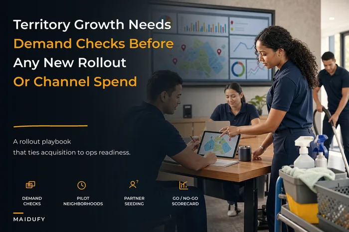 Predictable territory growth: a channel and rollout playbook for cleaning businesses