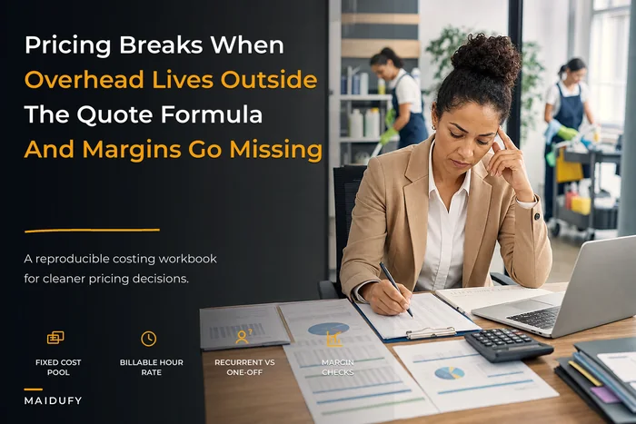 Pricing mistakes that erode profits: a reproducible costing method and margin-check formulas for cleaners