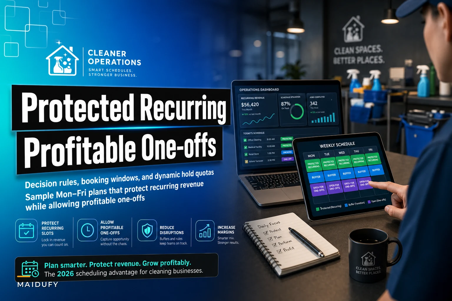 Stop recurring schedules from breaking: rules and sample weekly plans for mixing one-offs with protected recurring slots