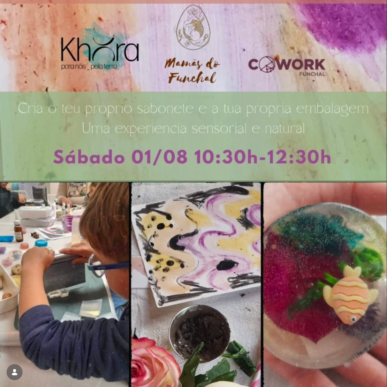 Soap Making and Natural Painting Workshop: Family Atelier