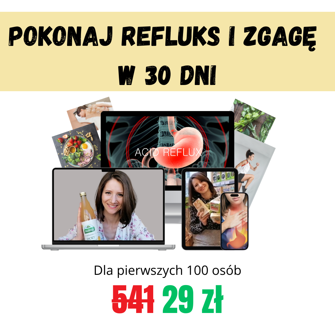 Jak pokonać refluks i zgagę w 30 dni
