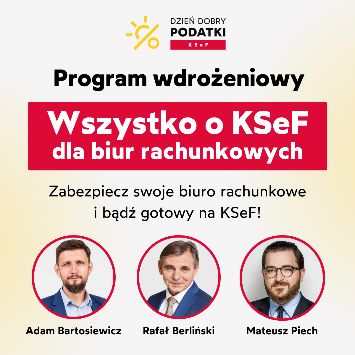 Program online "Wszystko o KSeF dla biur rachunkowych"