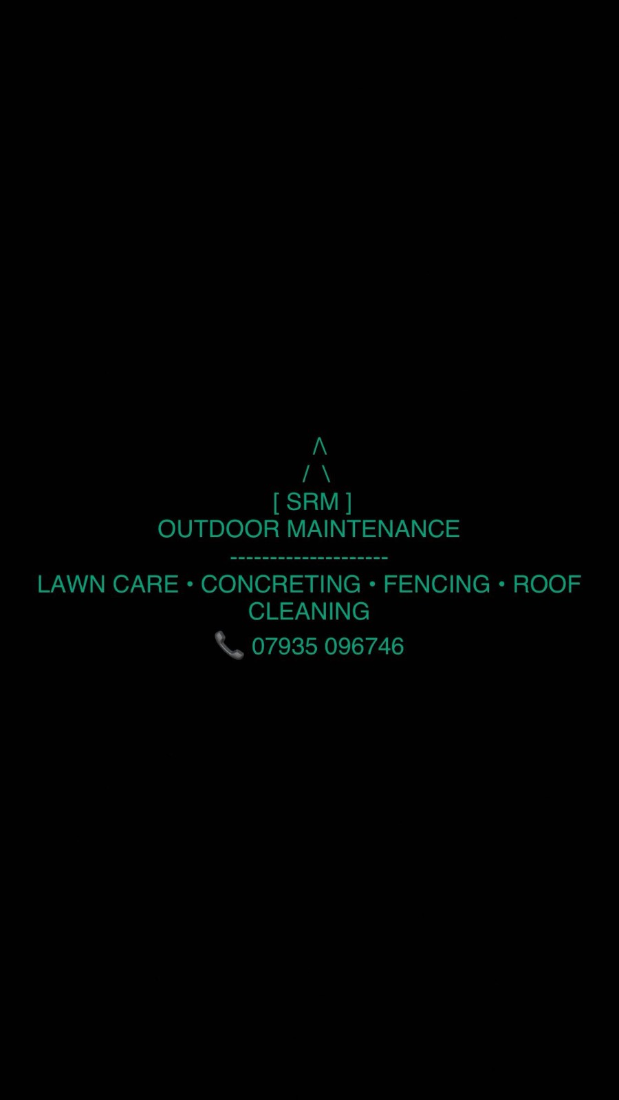 SRM Outdoor Maintenance