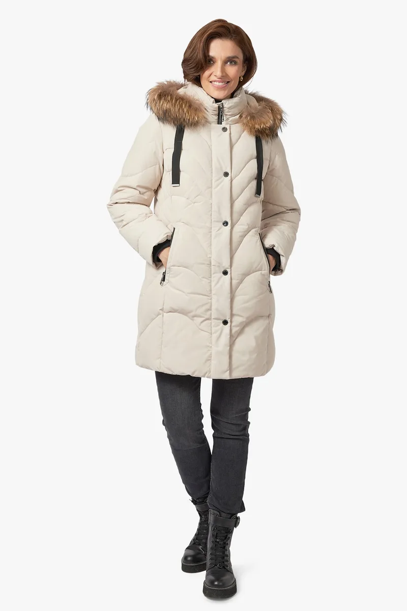 Doudoune avec fourrure véritable Frandsen — détail