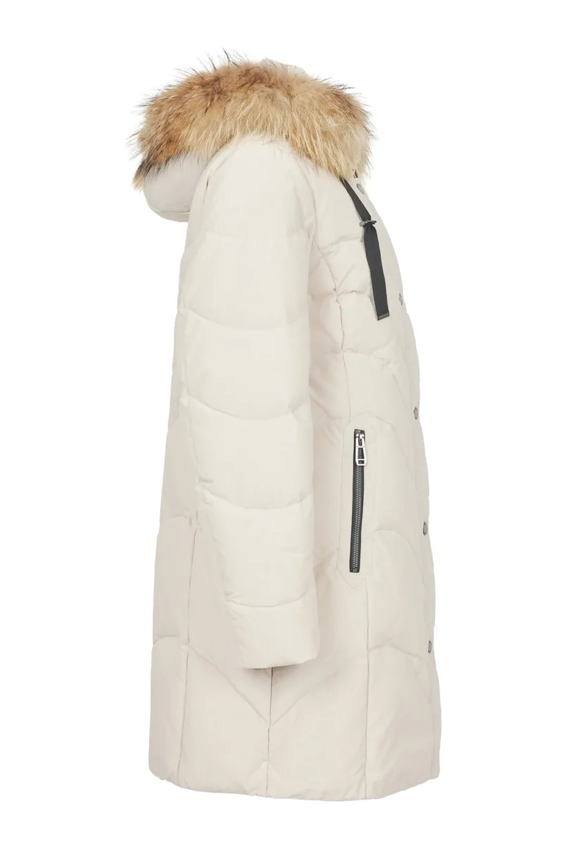 Doudoune avec fourrure véritable Frandsen — détail