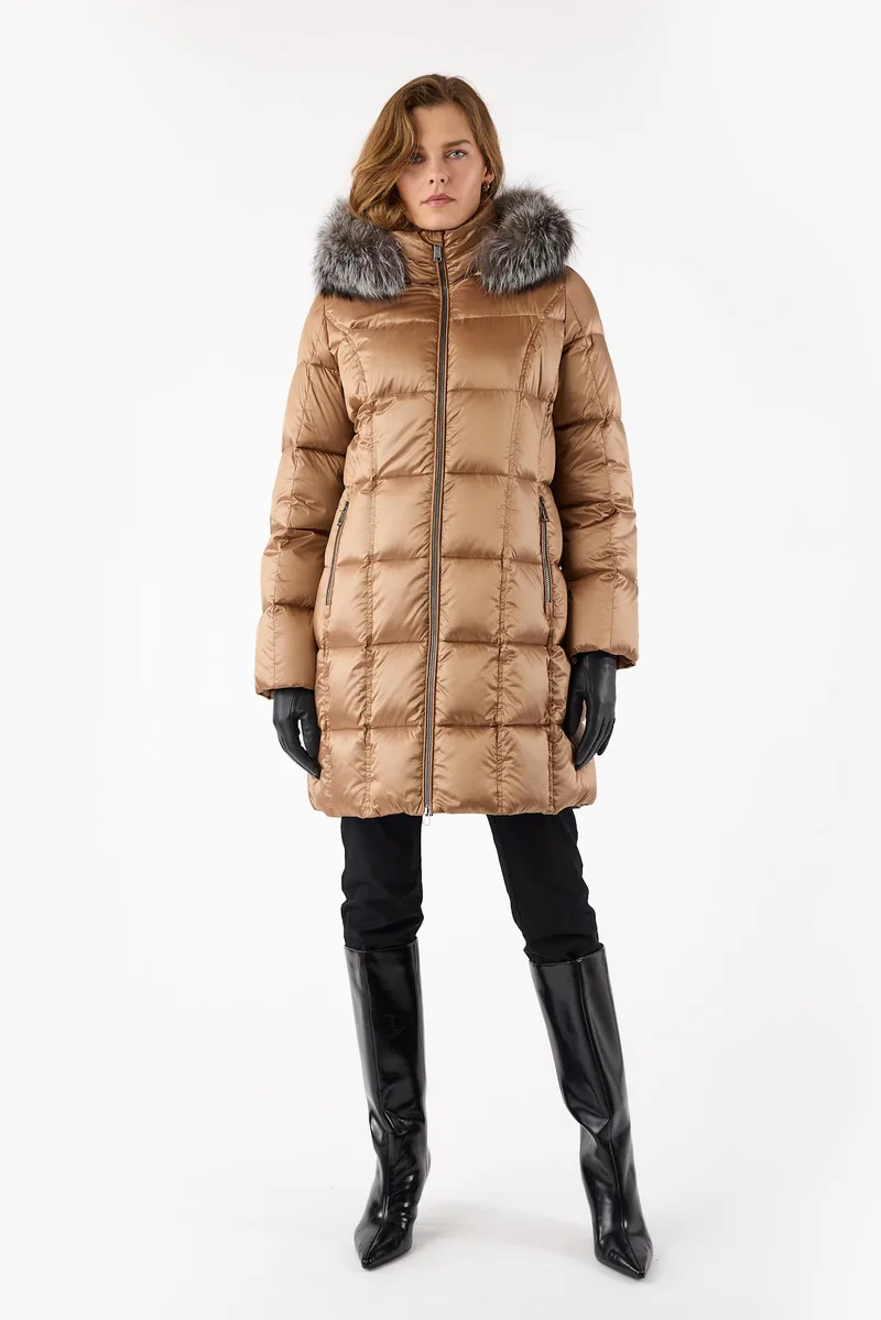 Doudoune avec fourrure véritable Frandsen — détail