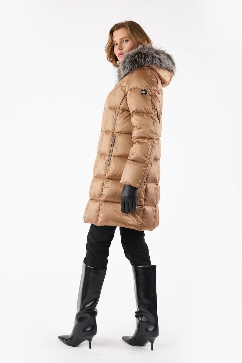 Doudoune avec fourrure véritable Frandsen — détail