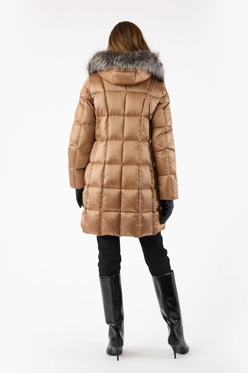 Doudoune avec fourrure véritable Frandsen — détail