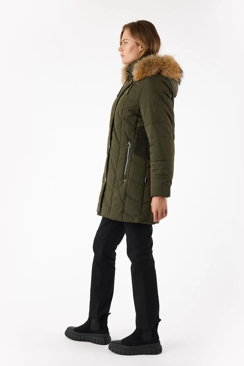 Veste avec fourrure véritable Frandsen — détail