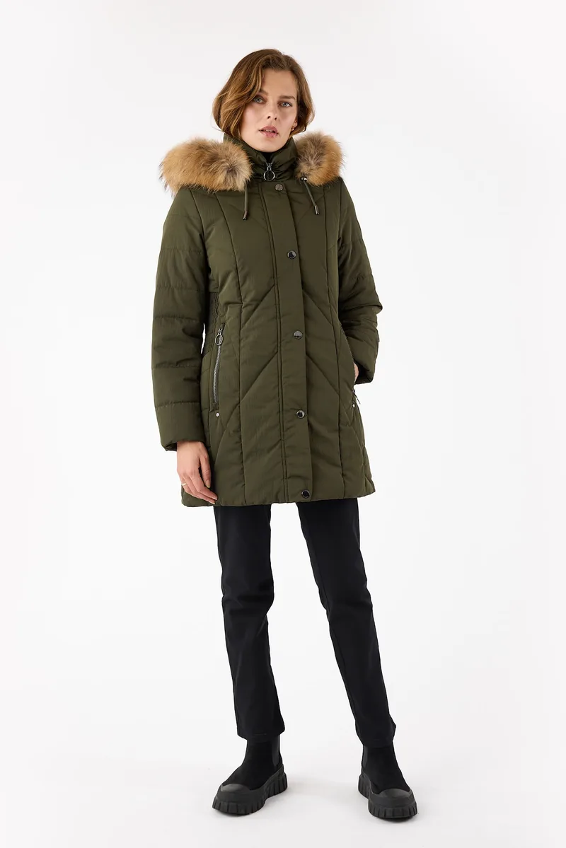 Veste avec fourrure véritable Frandsen — détail