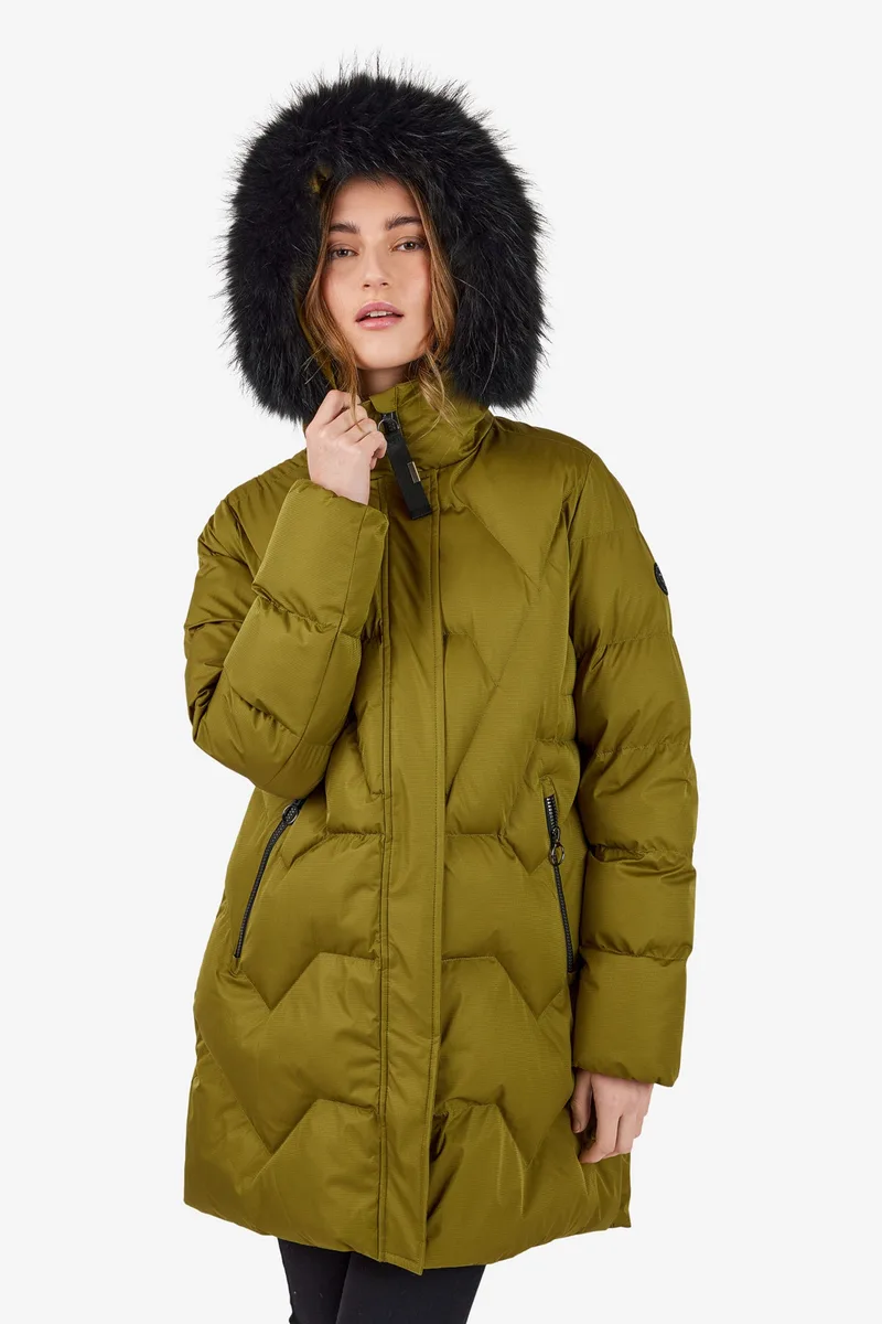 Veste avec fourrure véritable Frandsen — détail