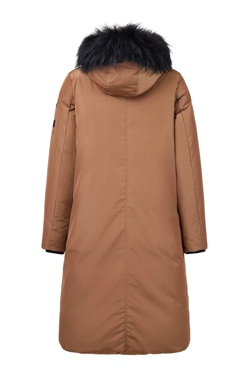 Manteau en duvet avec fourrure véritable Frandsen — dos